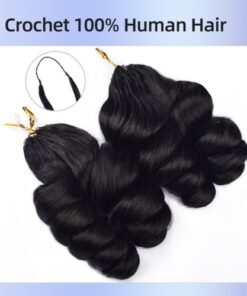 Crotchet Human hair. Raw Cambodian .100g